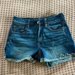 Medium Wash Jean Shorts